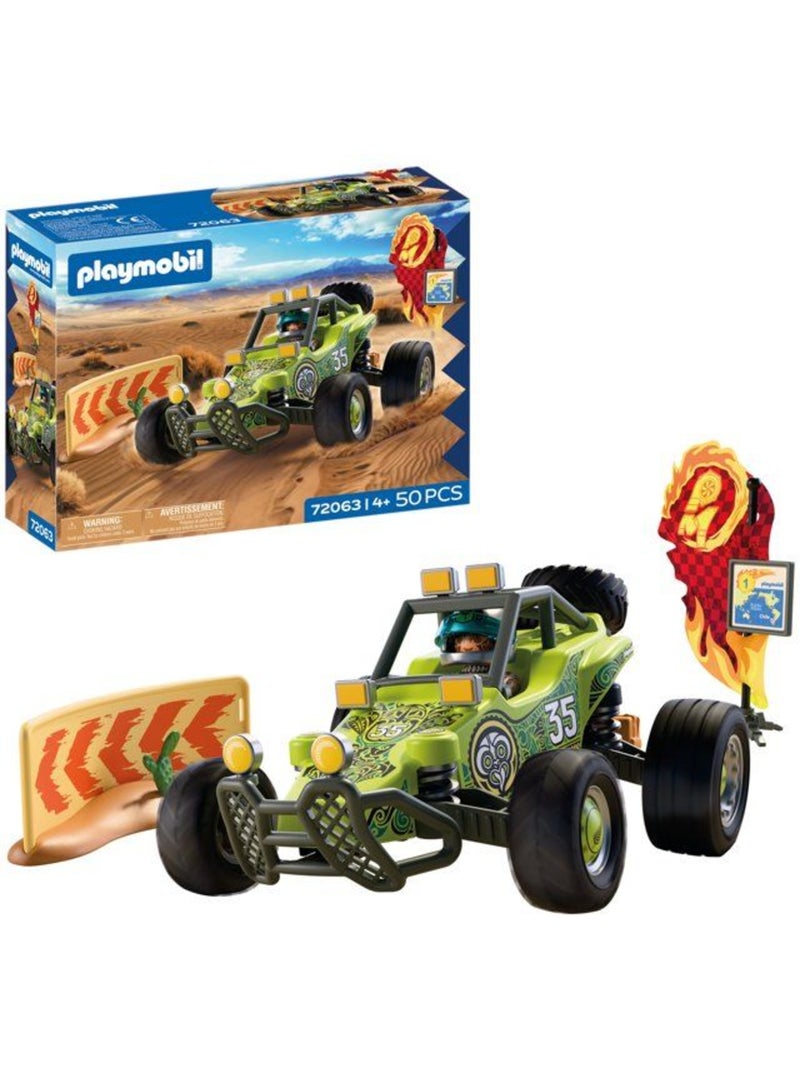 Playmobil 72063 véhicule tout-terrain, véhicule de course, 50 pièces, dès 4 ans N/A - Kiabi
