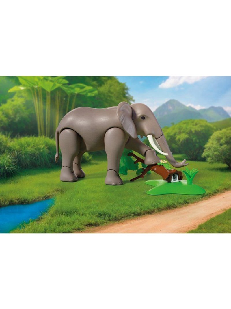 Playmobil 72068 eléphants et soigneur animalier, my life, le zoo, promo pack, 43 pièces, dès 4 ans N/A - Kiabi