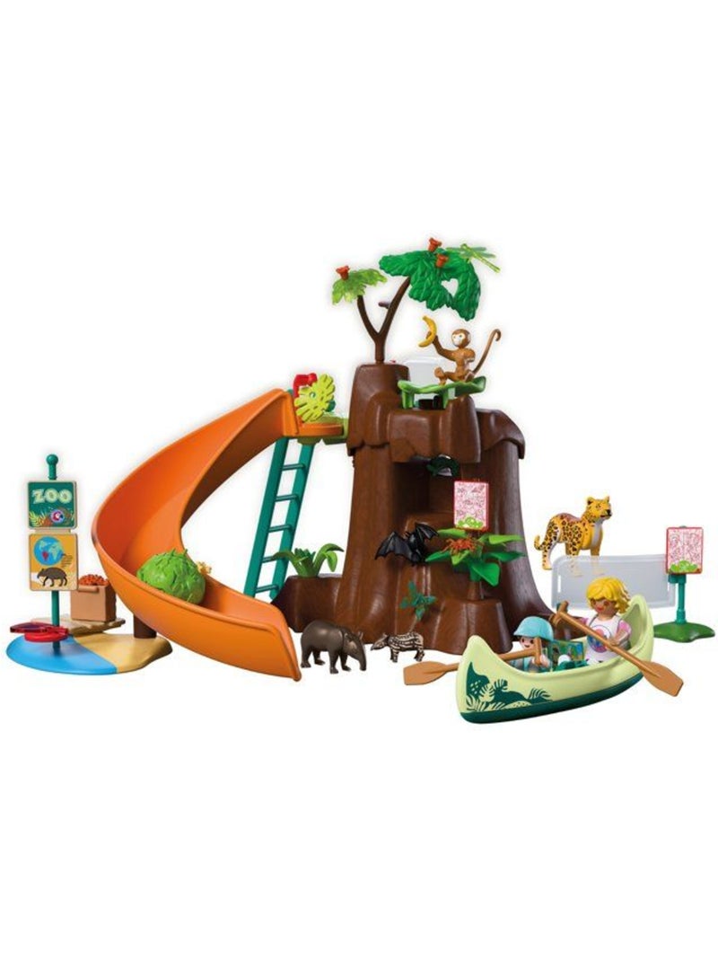 Playmobil 72071 zoo : au cœur de la jungle, univers miniature, 86 pièces, dès 4 ans N/A - Kiabi