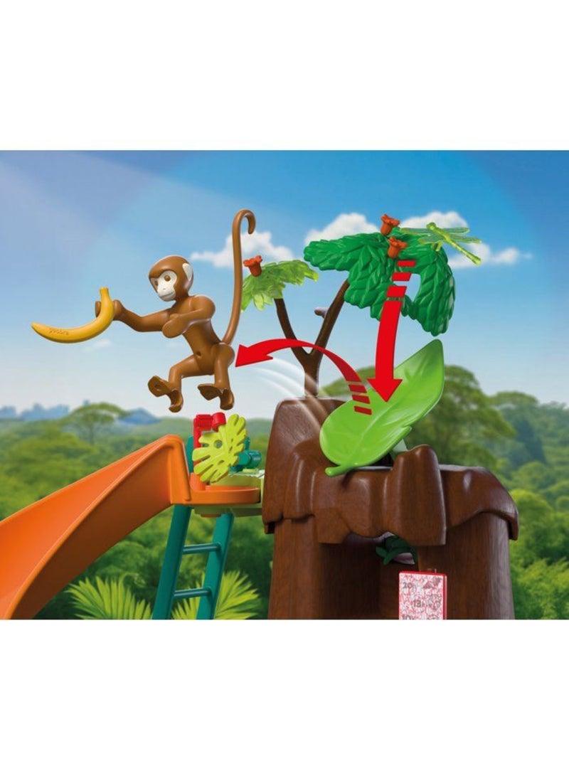 Playmobil 72071 zoo : au cœur de la jungle, univers miniature, 86 pièces, dès 4 ans N/A - Kiabi