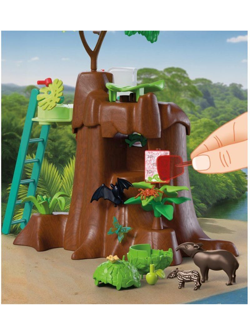 Playmobil 72071 zoo : au cœur de la jungle, univers miniature, 86 pièces, dès 4 ans N/A - Kiabi