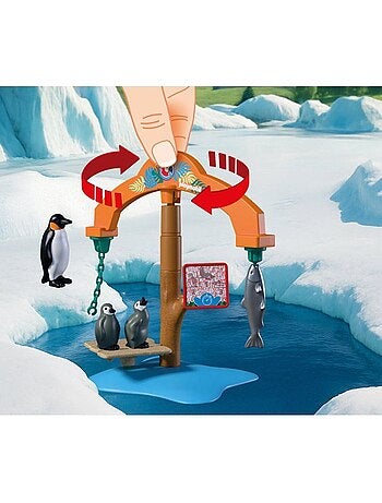 Playmobil 72073 zoo : à la découverte de la banquise, univers miniature, 36 pièces, dès 4 ans