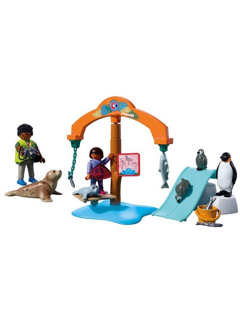 Playmobil 72073 zoo : à la découverte de la banquise, univers miniature, 36 pièces, dès 4 ans N/A - Kiabi