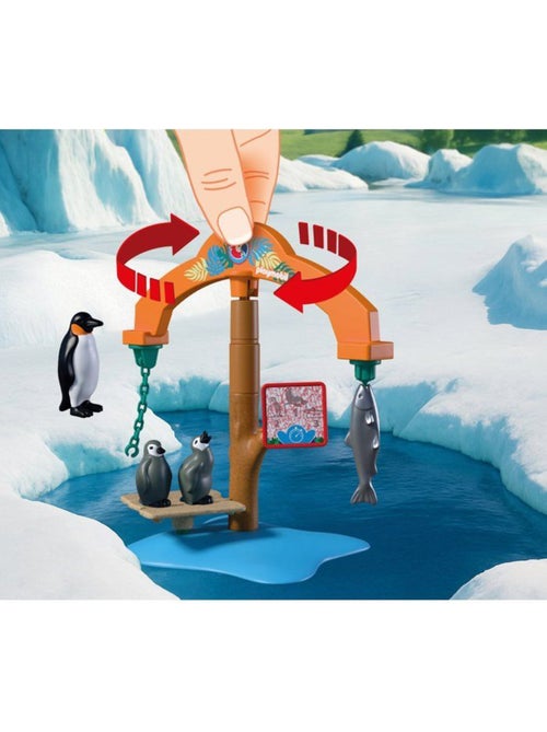 Playmobil 72073 zoo : à la découverte de la banquise, univers miniature, 36 pièces, dès 4 ans - Kiabi