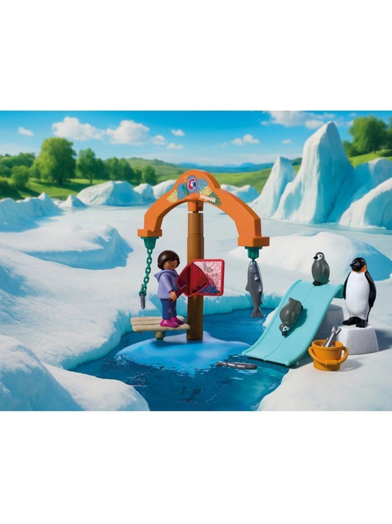 Playmobil 72073 zoo : à la découverte de la banquise, univers miniature, 36 pièces, dès 4 ans N/A - Kiabi