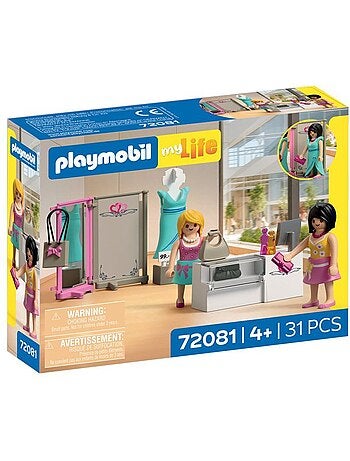 Playmobil 72081 boutique de mode, my life le shopping, 76 pièces, dès 4 ans