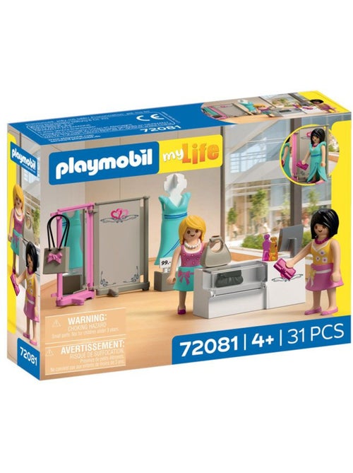 Playmobil 72081 boutique de mode, my life le shopping, 76 pièces, dès 4 ans - Kiabi