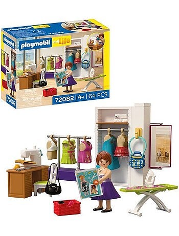 Playmobil 72082 atelier de stylisme, my life le shopping, 64 pièces, dès 4 ans