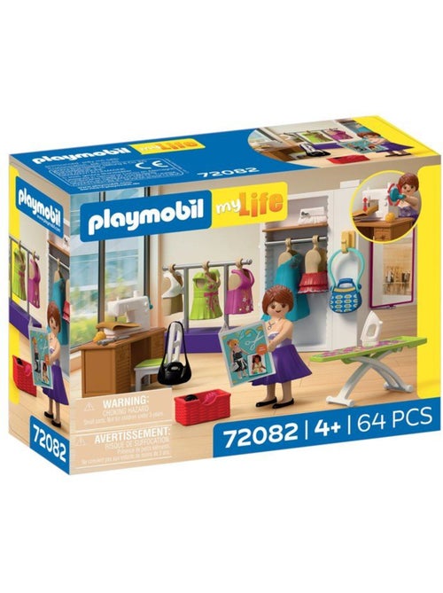 Playmobil 72082 atelier de stylisme, my life le shopping, 64 pièces, dès 4 ans - Kiabi