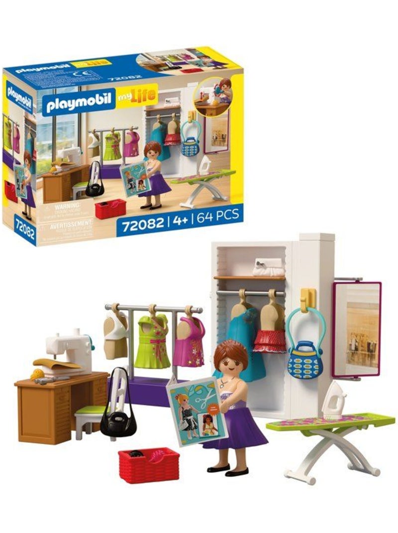 Playmobil 72082 atelier de stylisme, my life le shopping, 64 pièces, dès 4 ans N/A - Kiabi