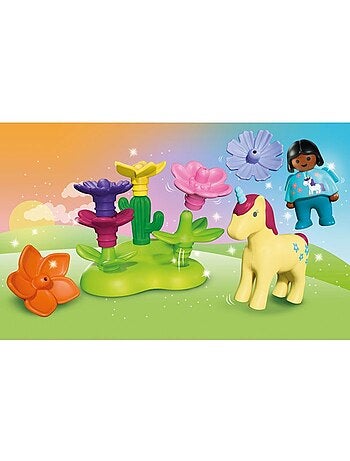 Playmobil 72087 jardin des licornes, playmobil junior, dès 12 mois