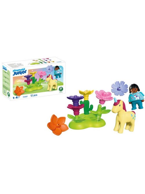 Playmobil 72087 jardin des licornes, playmobil junior, dès 12 mois - Kiabi
