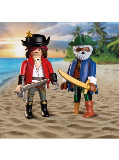Playmobil 72100 œuf 2en1 : l'île aux pirates, les pirates, 34 pièces, cadeau à pâques, dès 4 ans - Kiabi