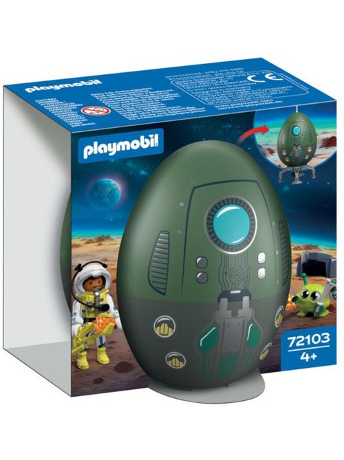 Playmobil 72103 œuf 2en1 mission espace, l'espace, 39 pièces, cadeau à pâques, dès 4 ans - Kiabi