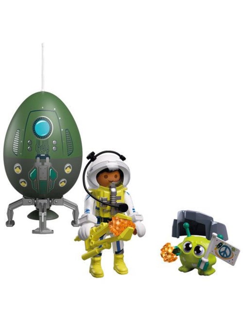 Playmobil 72103 œuf 2en1 mission espace, l'espace, 39 pièces, cadeau à pâques, dès 4 ans - Kiabi