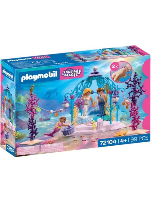 Playmobil 72104 mariage des sirènes, princesses fantasy & magic, 99 pièces, dès 4 ans - Kiabi