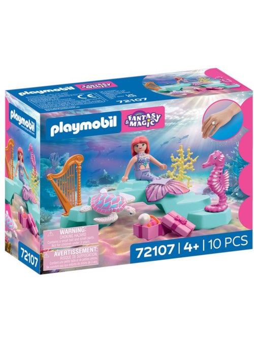 Playmobil 72107 sirène, cadeaux & animaux marins - Kiabi
