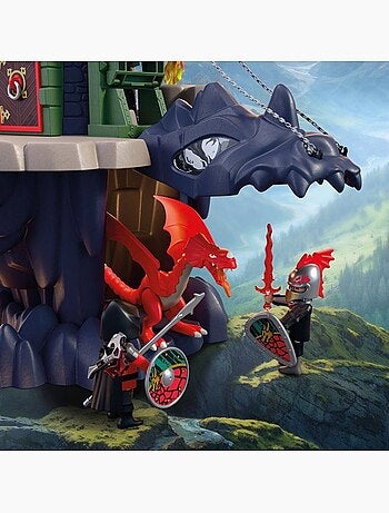 Playmobil 72113 tour des chevaliers du dragon, adventure les chevaliers, 70 pièces, dès 4 ans