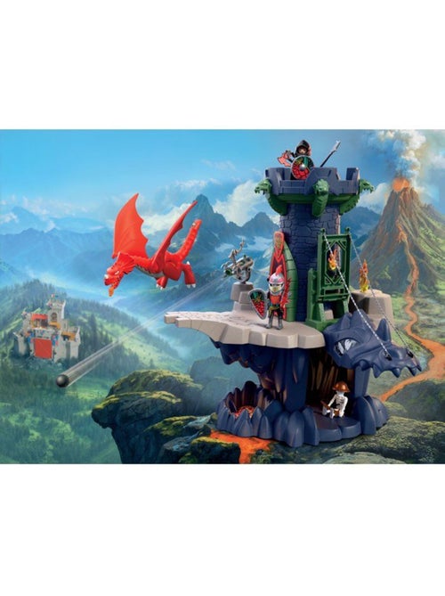 Playmobil 72113 tour des chevaliers du dragon, adventure les chevaliers, 70 pièces, dès 4 ans - Kiabi