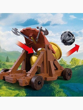Playmobil 72115 canon des chevaliers du lion, adventure les chevaliers, 34 pièces, dès 4 ans
