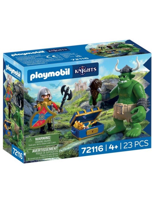 Playmobil 72116 troll et trésor chevaliers du lion, adventure les chevaliers, 23 pièces, dès 4 ans - Kiabi