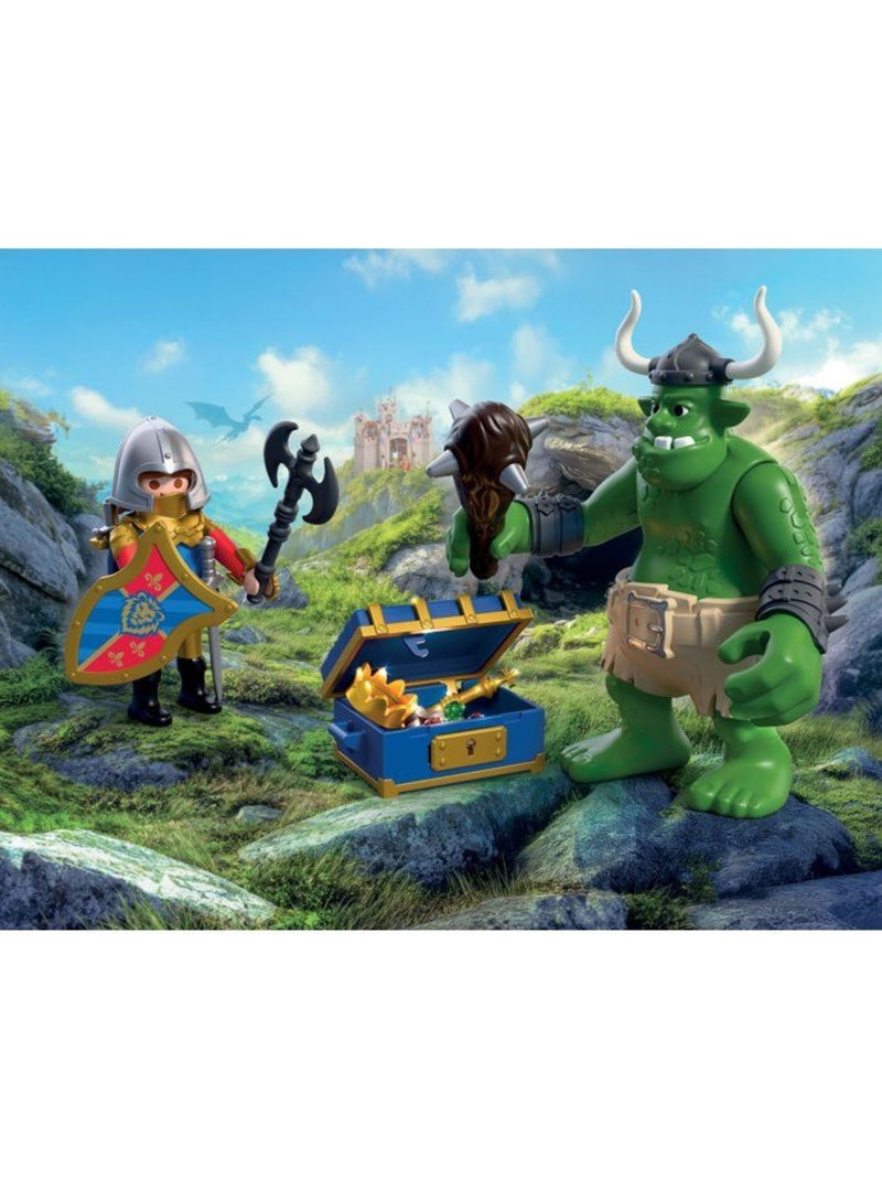 Playmobil 72116 troll et trésor chevaliers du lion, adventure les chevaliers, 23 pièces, dès 4 ans N/A - Kiabi