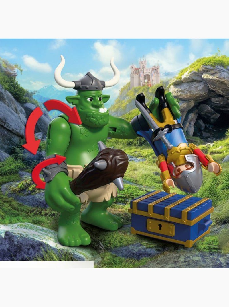 Playmobil 72116 troll et trésor chevaliers du lion, adventure les chevaliers, 23 pièces, dès 4 ans N/A - Kiabi
