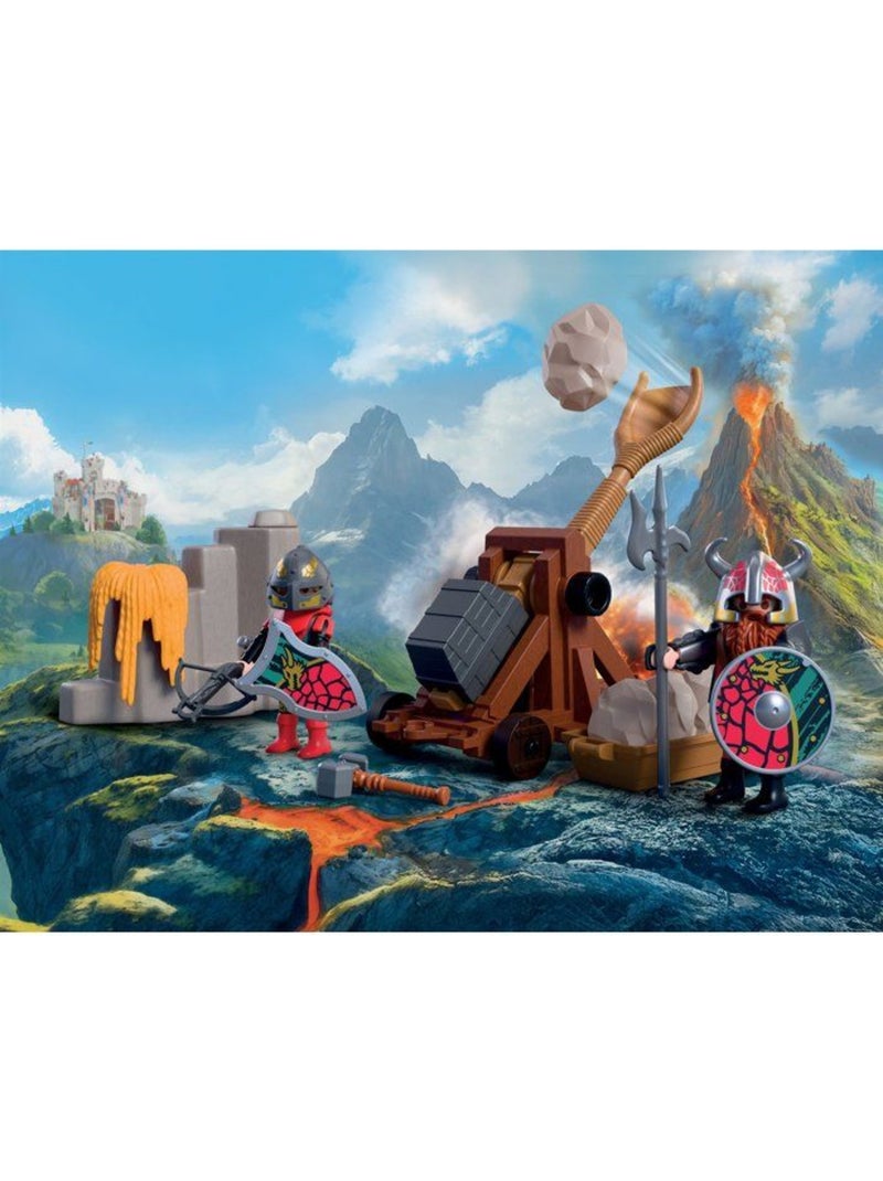Playmobil 72117 catapulte des chevaliers du dragon, adventure les chevaliers, 43 pièces, dès 4 ans N/A - Kiabi