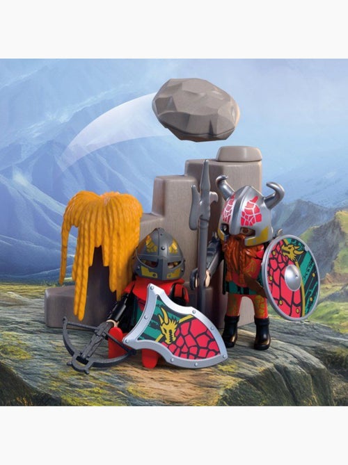 Playmobil 72117 catapulte des chevaliers du dragon, adventure les chevaliers, 43 pièces, dès 4 ans - Kiabi