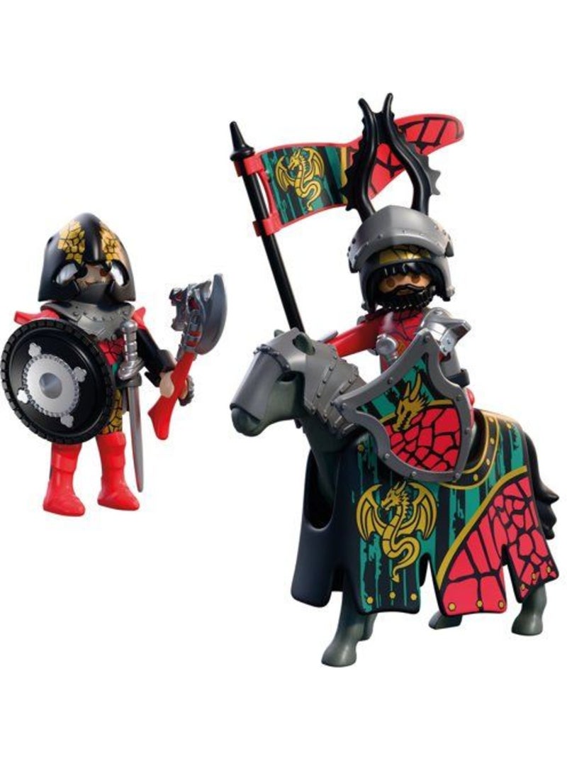 Playmobil 72118 chef des chevaliers du dragon, adventure les chevaliers, 25 pièces, dès 4 ans N/A - Kiabi
