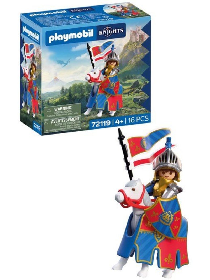 Playmobil 72119 chef des chevaliers du lion, adventure les chevaliers, 16 pièces, dès 4 ans N/A - Kiabi