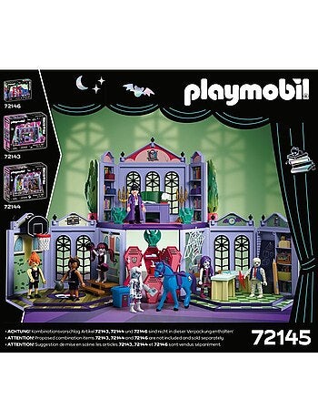 Playmobil 72145 monster high salle de classe, dès 4 ans