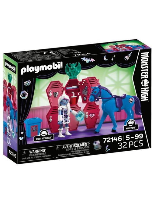 Playmobil 72146 monster high abbey casiers et cheval, dès 4 ans - Kiabi