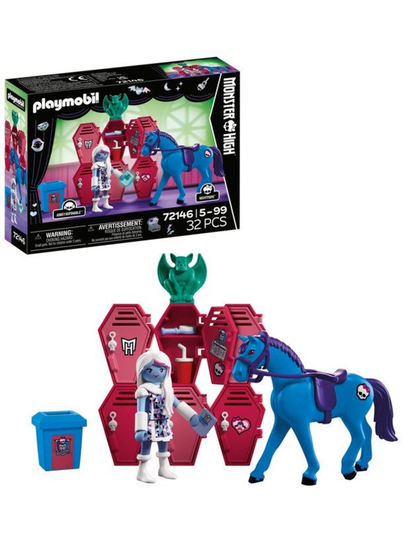 Playmobil 72146 monster high abbey casiers et cheval, dès 4 ans N/A - Kiabi