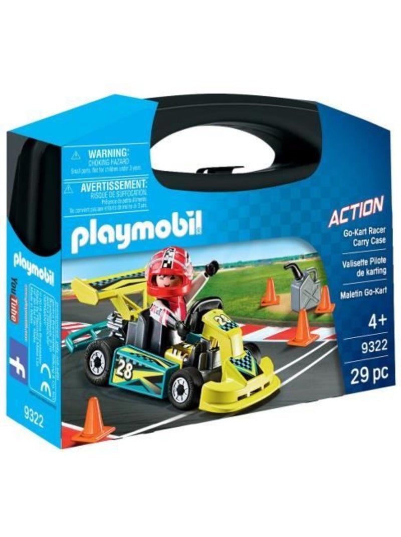 Playmobil 9322 valisette pilote de karting, city life, stuntshow, 29 pièces, dès 4 ans N/A - Kiabi