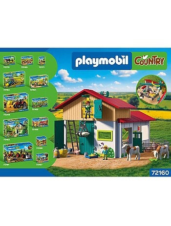 Playmobil country 72160 grande ferme et étable