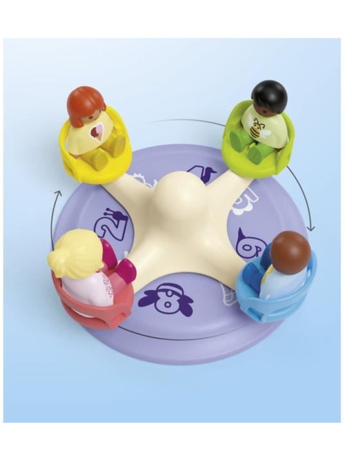Playmobil junior 71701 enfants et tourniquet, comprend quatre personnages et un tourniquet, dès 1 an - Kiabi