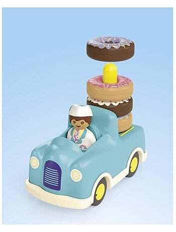Playmobil junior 71702 camion de donuts junior, dès 12 mois