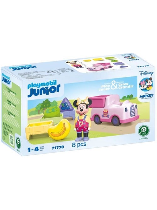 Playmobil junior 71770 minnie avec voiturette à fruits, disney, 8 pièces, dès 12 mois - Kiabi