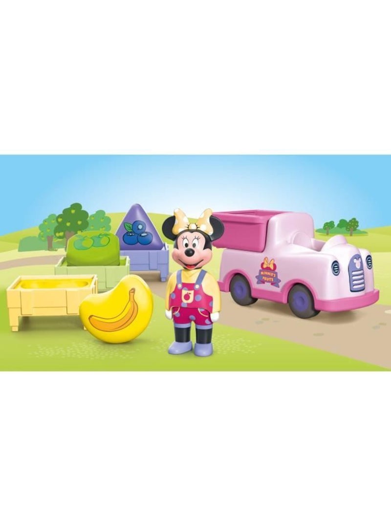 Playmobil junior 71770 minnie avec voiturette à fruits, disney, 8 pièces, dès 12 mois N/A - Kiabi