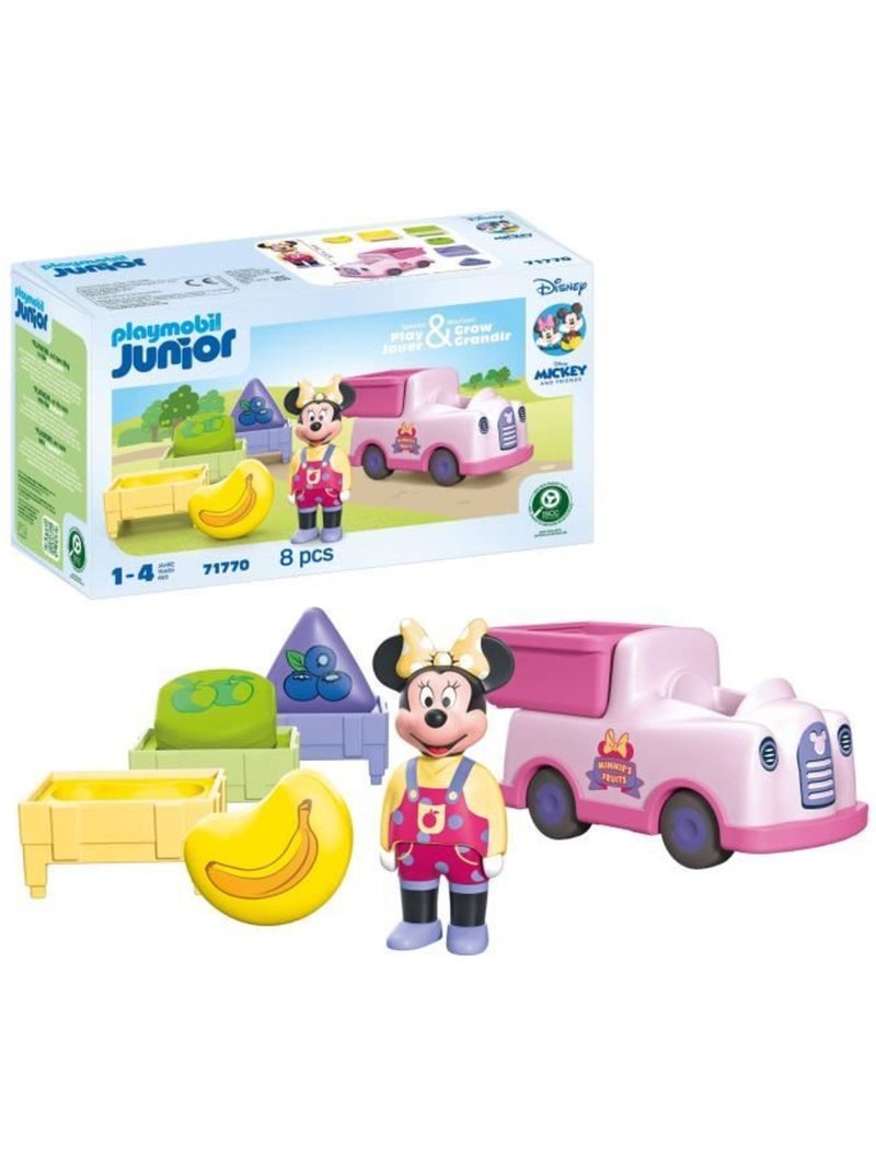 Playmobil junior 71770 minnie avec voiturette à fruits, disney, 8 pièces, dès 12 mois N/A - Kiabi