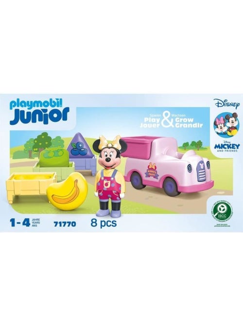 Playmobil junior 71770 minnie avec voiturette à fruits, disney, 8 pièces, dès 12 mois - Kiabi