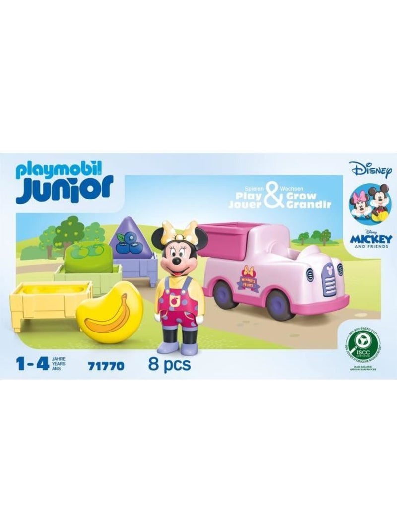 Playmobil junior 71770 minnie avec voiturette à fruits, disney, 8 pièces, dès 12 mois N/A - Kiabi