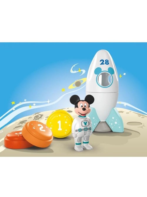 Playmobil junior 71771 mickey astronaute avec sa fusée, disney, 5 pièces, dès 12 mois - Kiabi