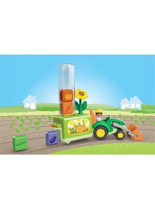 Playmobil junior 71773 tracteur avec planteuse, 11 pièces, dès 12 mois - Kiabi