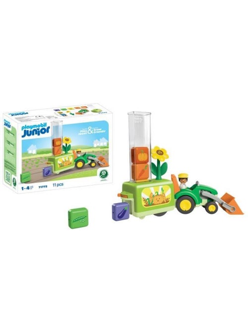 Playmobil junior 71773 tracteur avec planteuse, 11 pièces, dès 12 mois - Kiabi