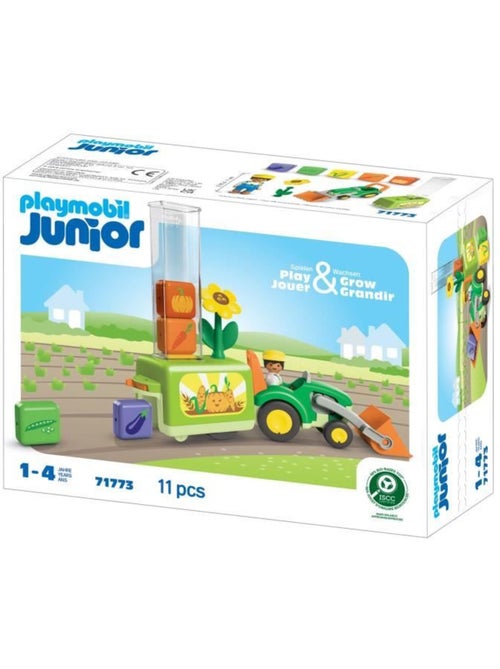 Playmobil junior 71773 tracteur avec planteuse, 11 pièces, dès 12 mois - Kiabi