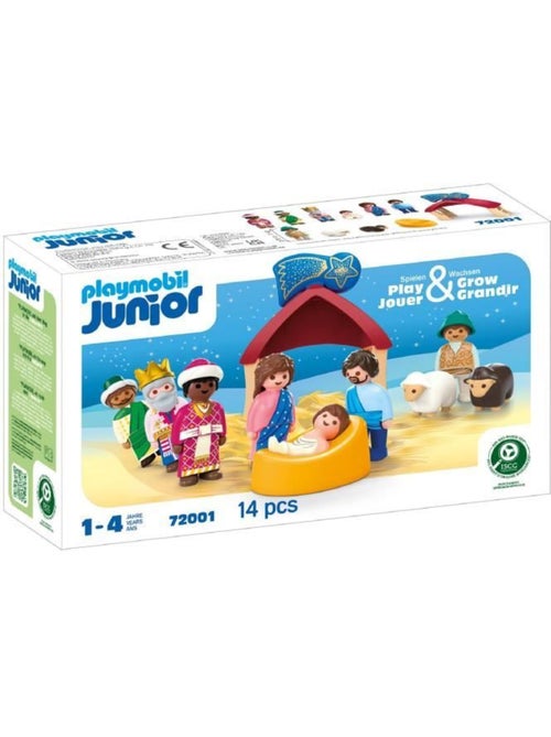 Playmobil junior 72001 la crèche de noel, 14 pièces, dès 12 mois - Kiabi