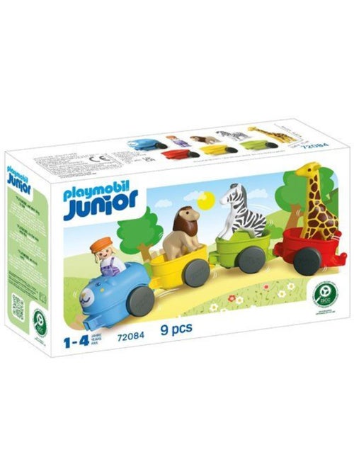 Playmobil junior 72084 train des animaux - Kiabi