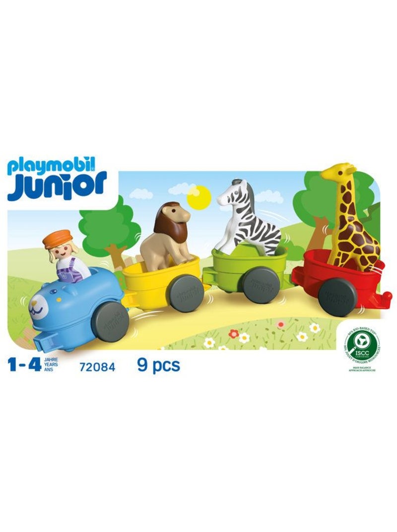 Playmobil junior 72084 train des animaux N/A - Kiabi